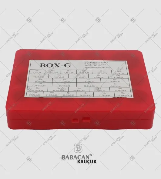 BOX-G INCH KIT 70 SHORE (KIRMIZI)