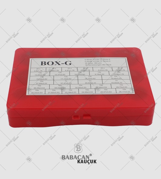 BOX-G INCH KIT VITON 75 (RED)