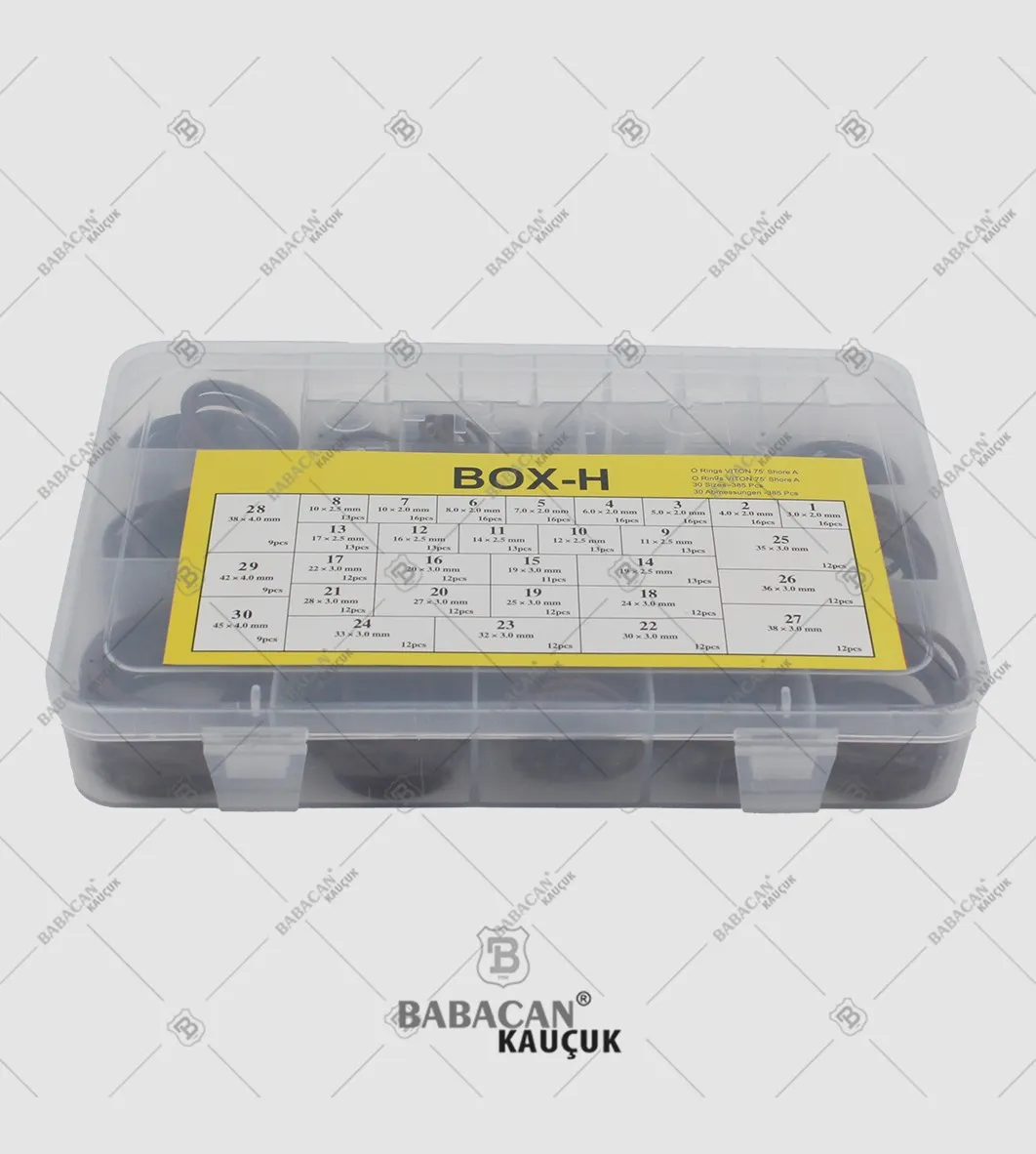 BOX-H METRIK KIT SILIKON 75 (YELLOW)