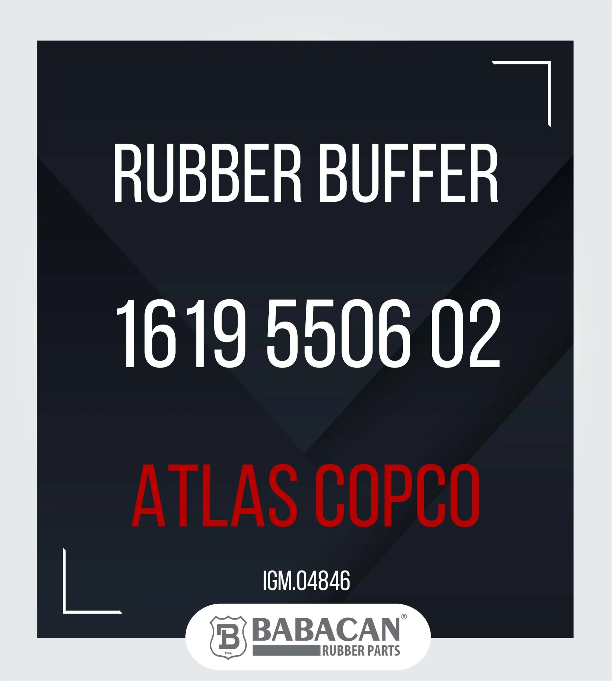 RUBBER BUFFER 1619 5506 02 - 1619 5506 02