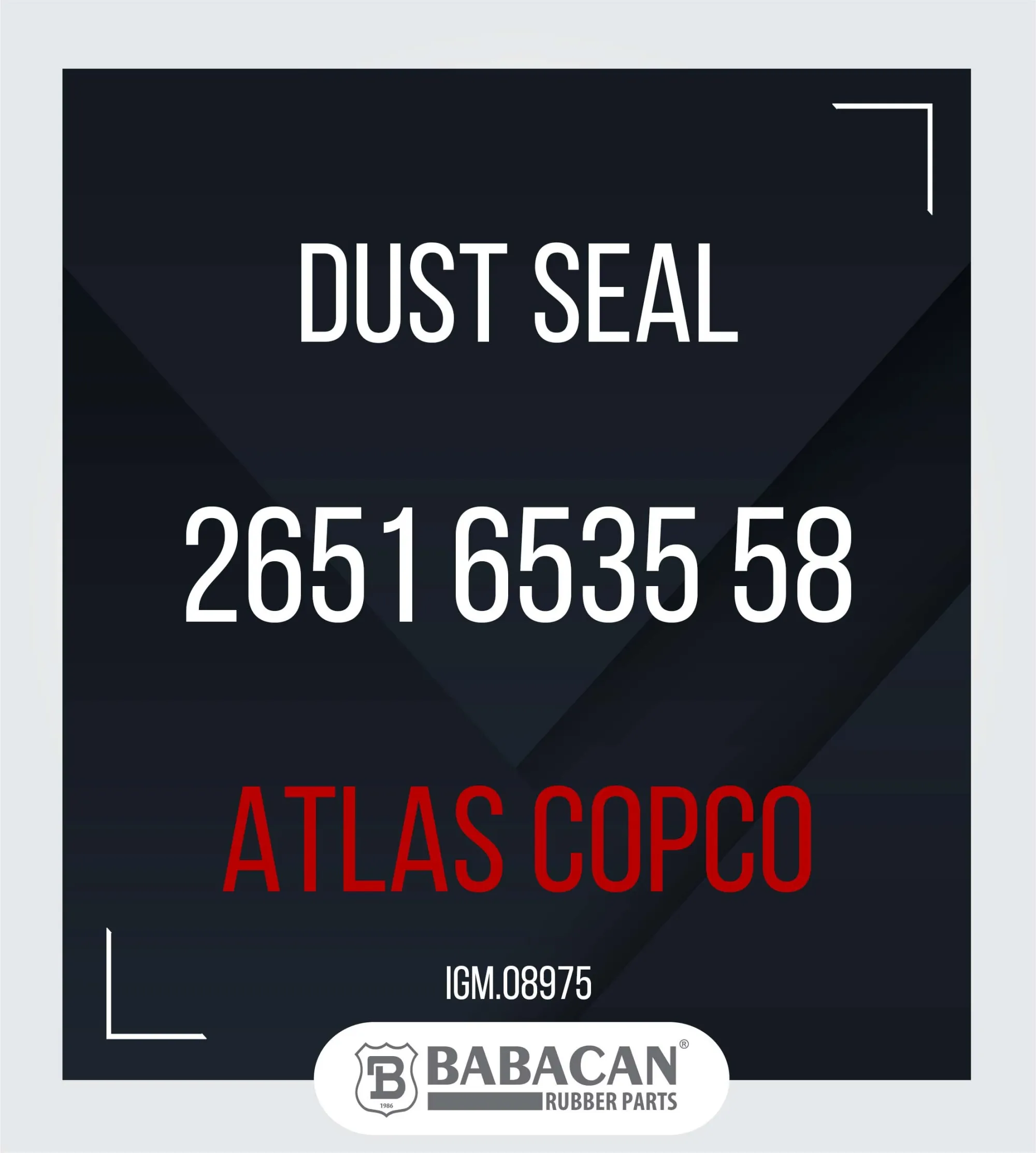 DUST SEAL 2651 6535 58 - 2651 6535 58