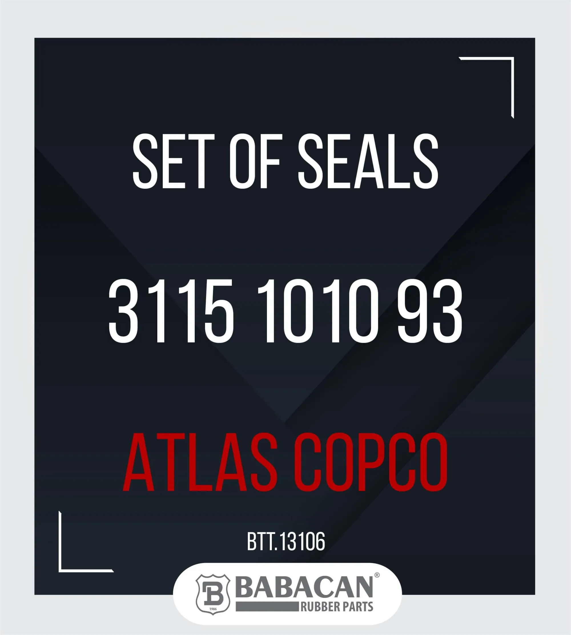 SET OF SEALS 3115 1010 93 - 3115 1010 93