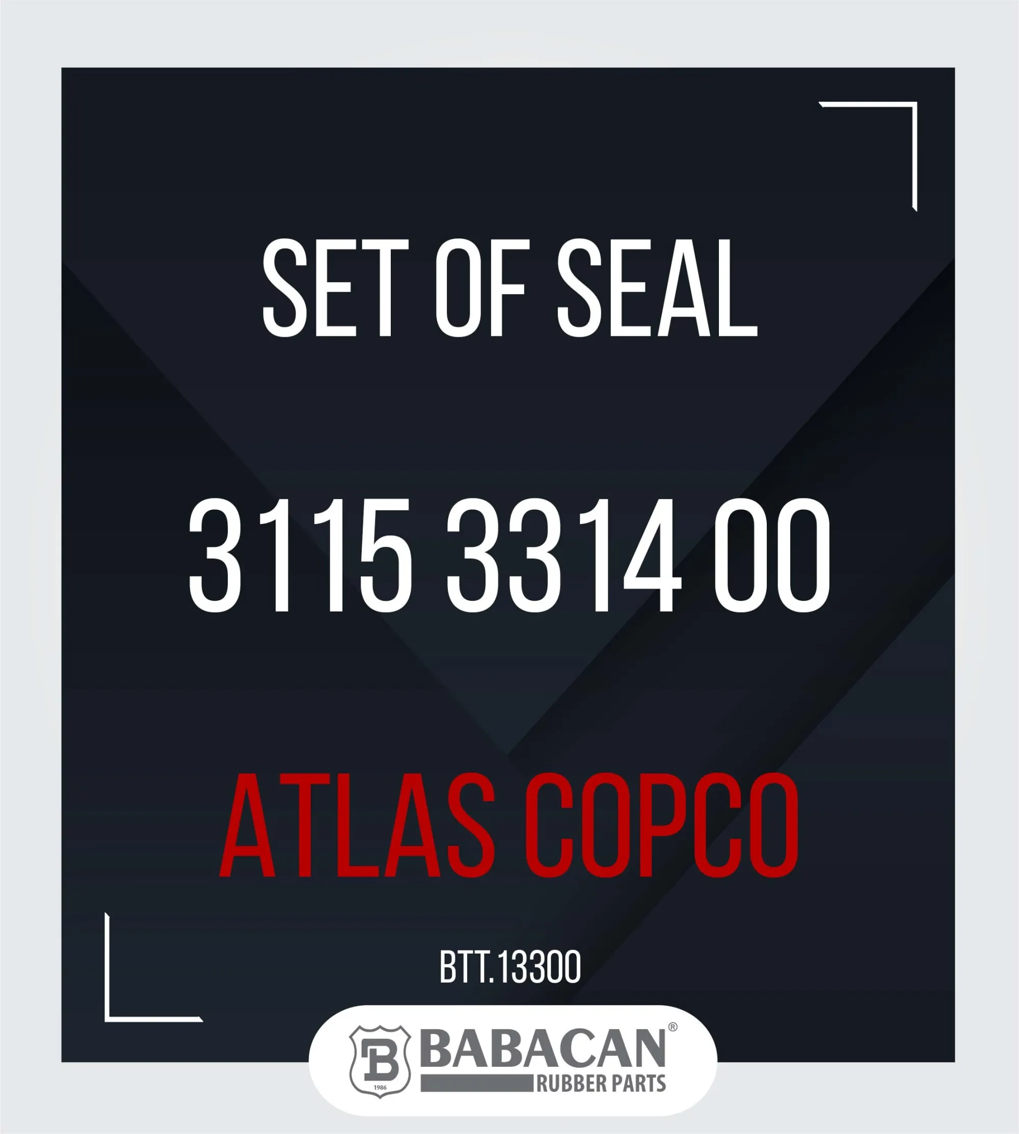 SET OF SEALS 3115 3314 00 - 3115 3314 00