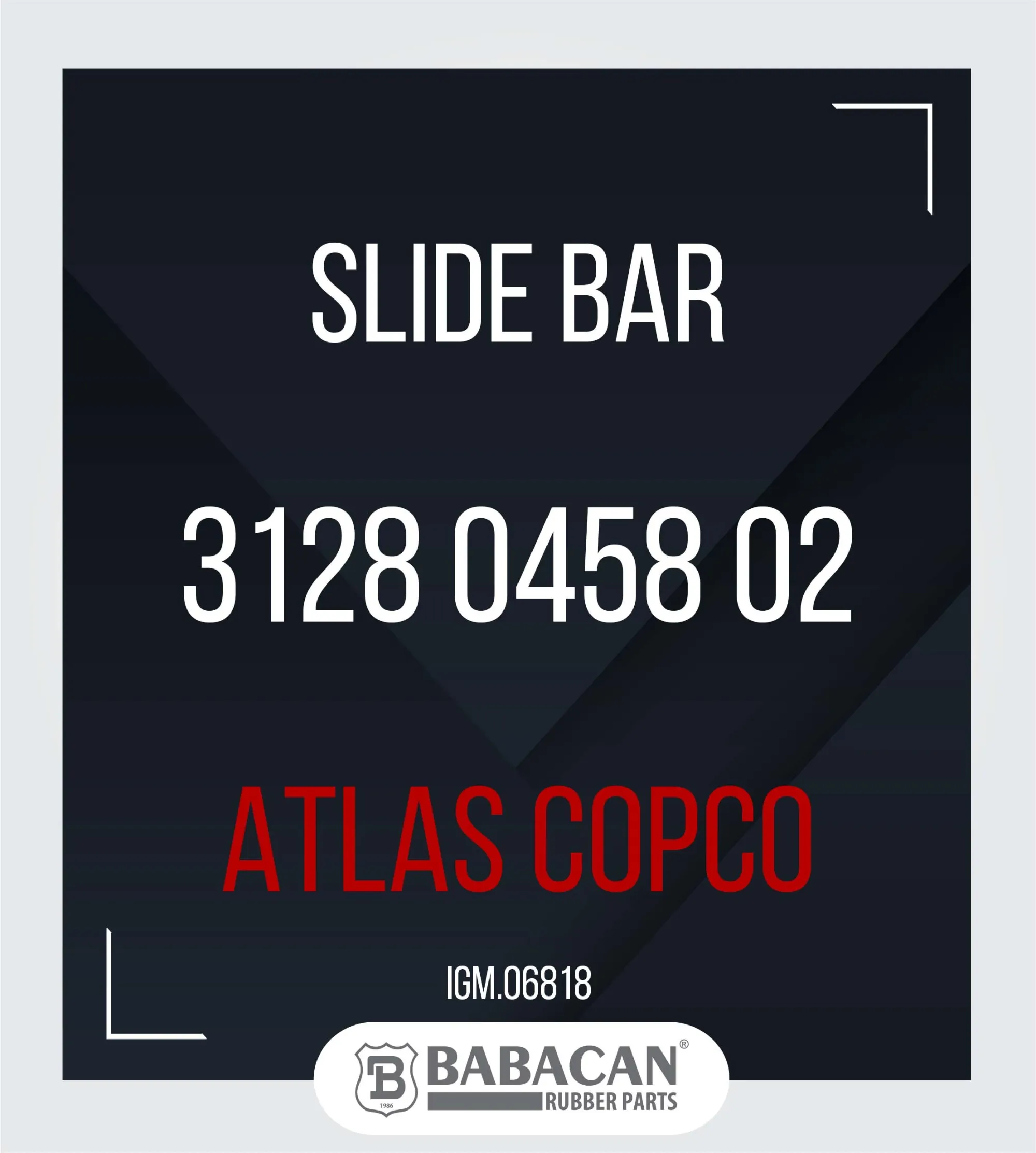 Slide Bar  3128 0458 02 - 3128 0458 02