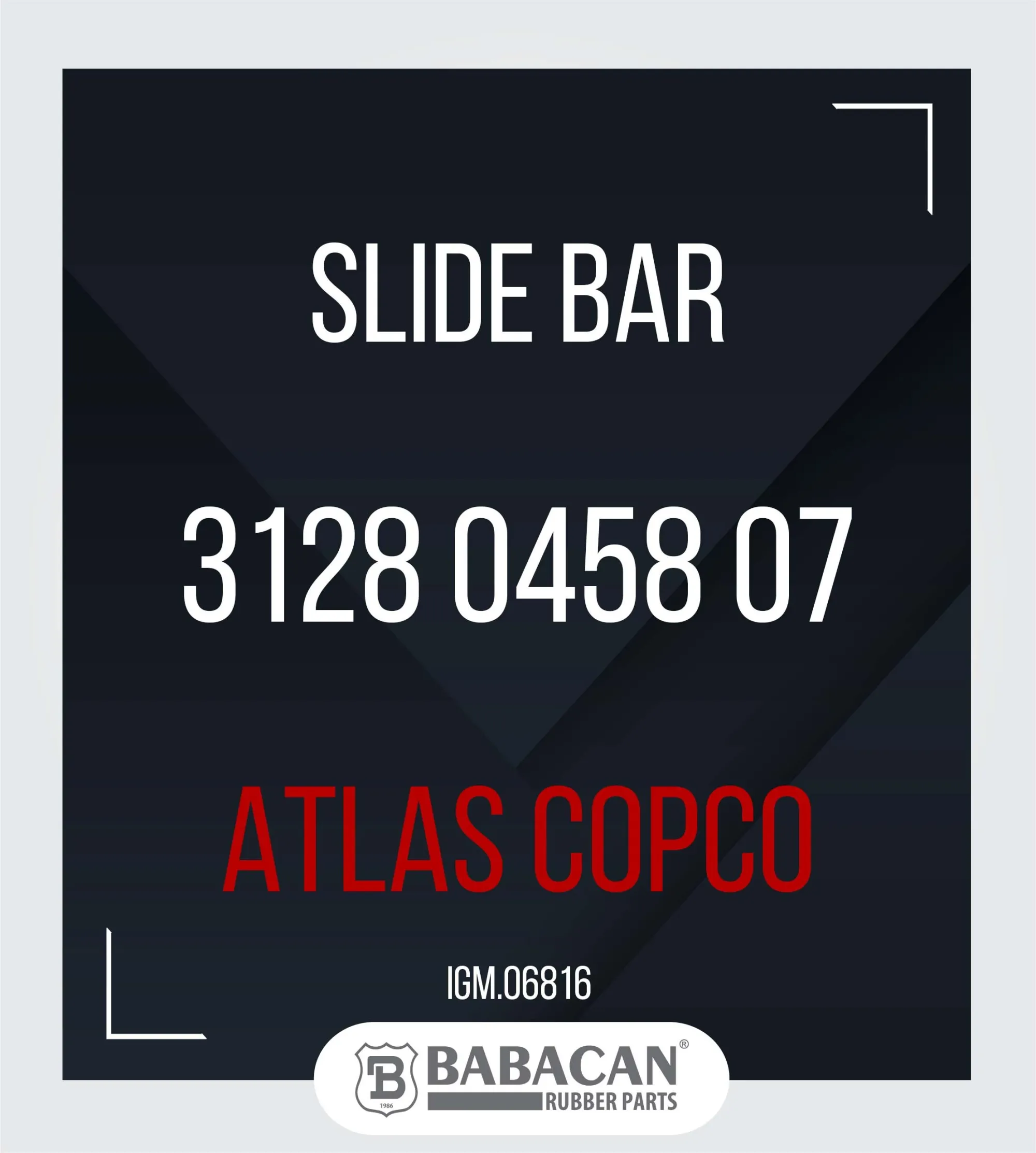 Slide Bar  3128 0458 07 - 3128 0458 07