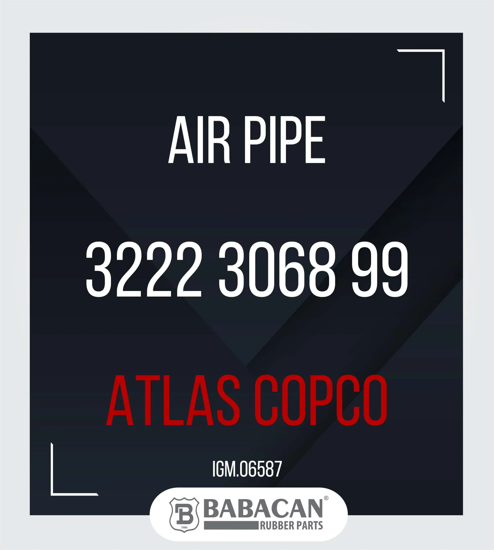 AIR PIPE 3222 3068 99 - 3222 3068 99