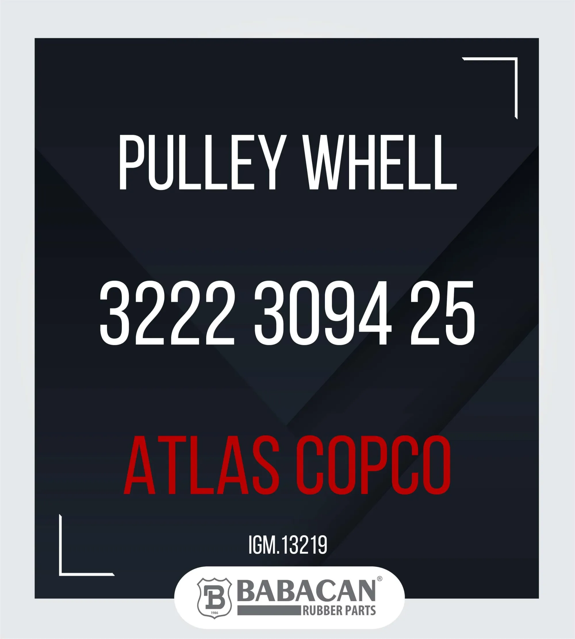 PULLEY WHELL 3222 3094 25 - 3222 3094 25