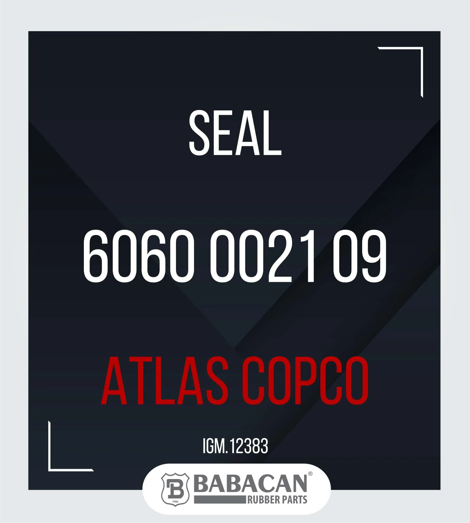 Seal Kit 6060 0021 09 - 6060 0021 09