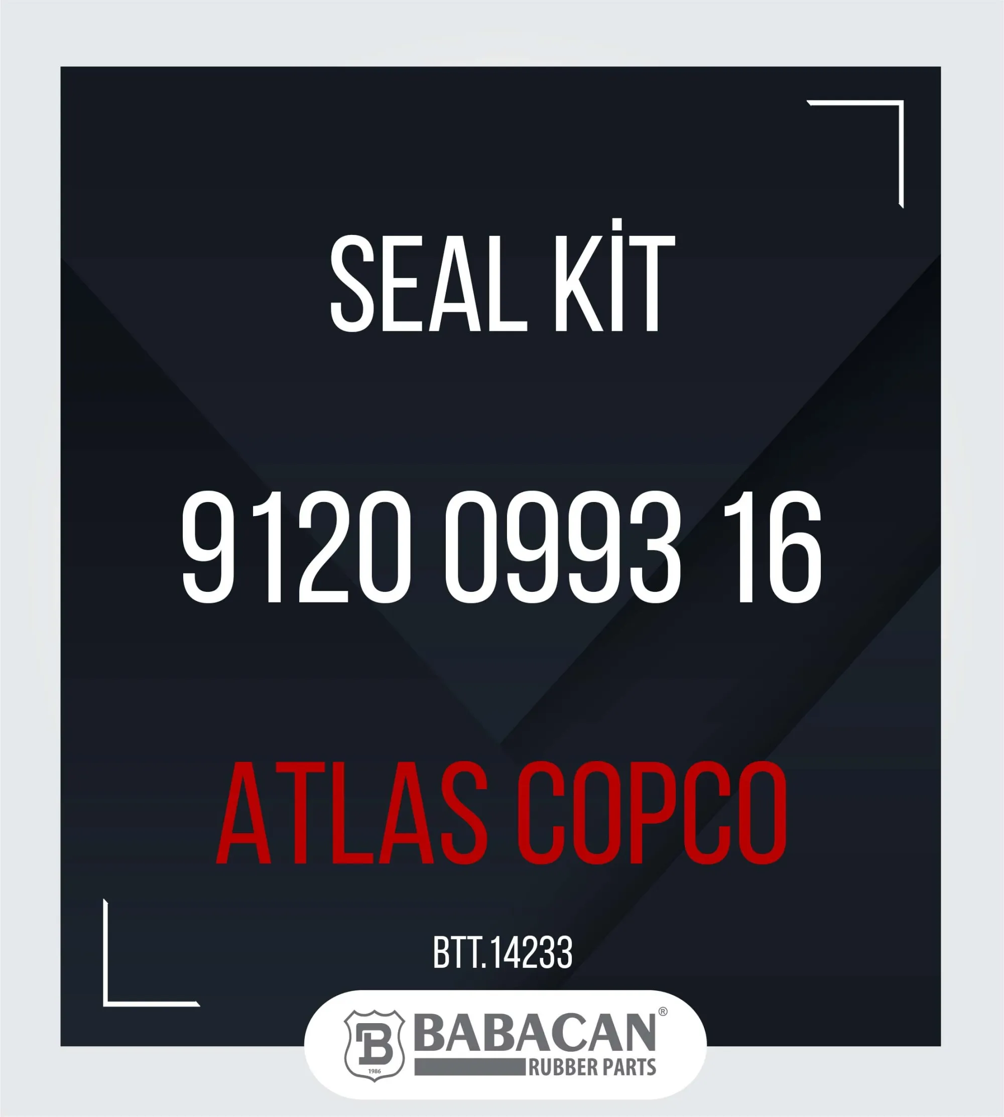 SEAL KIT 9120 0993 16 - 9120 0993 16