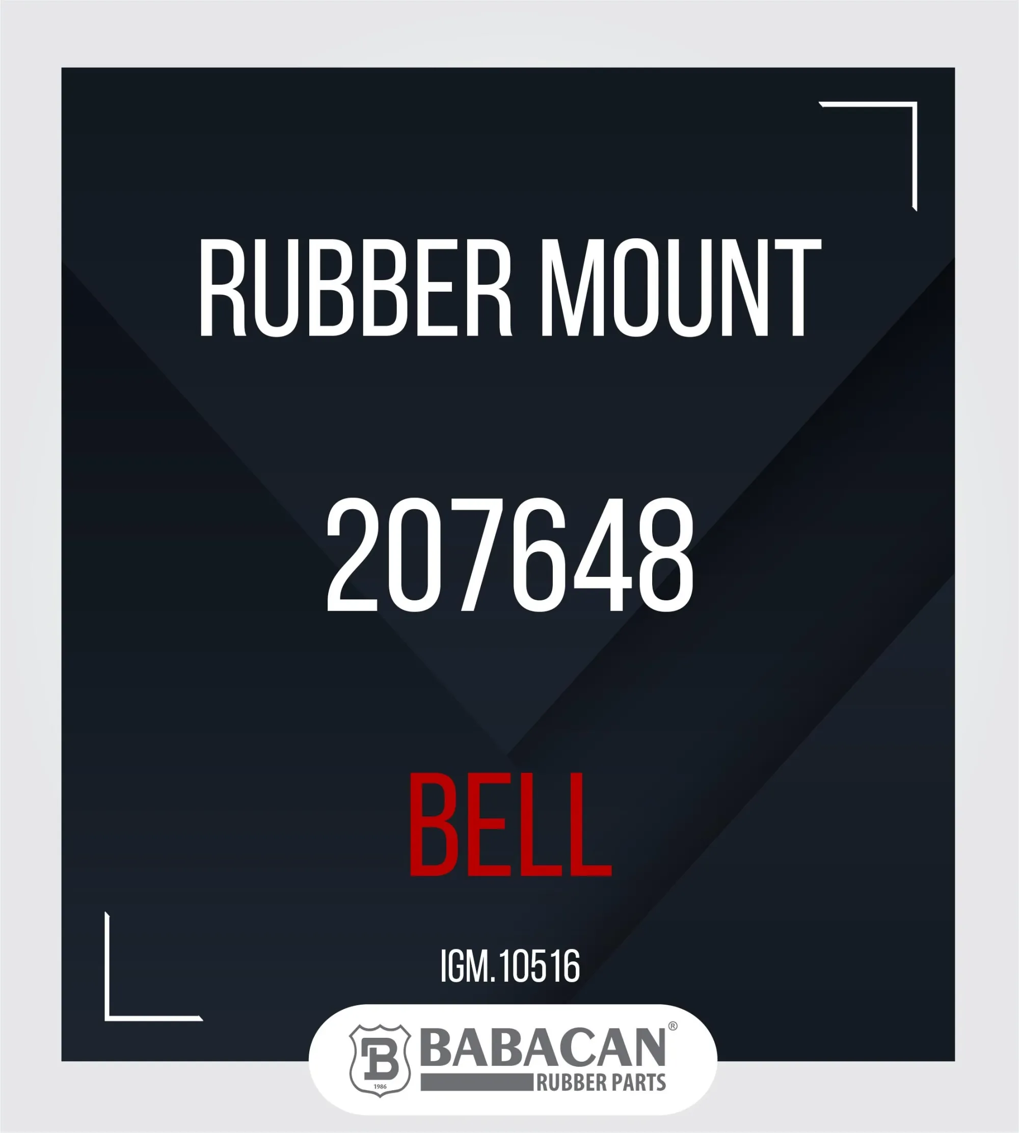 RUBBER MOUNT 207648 - 207648