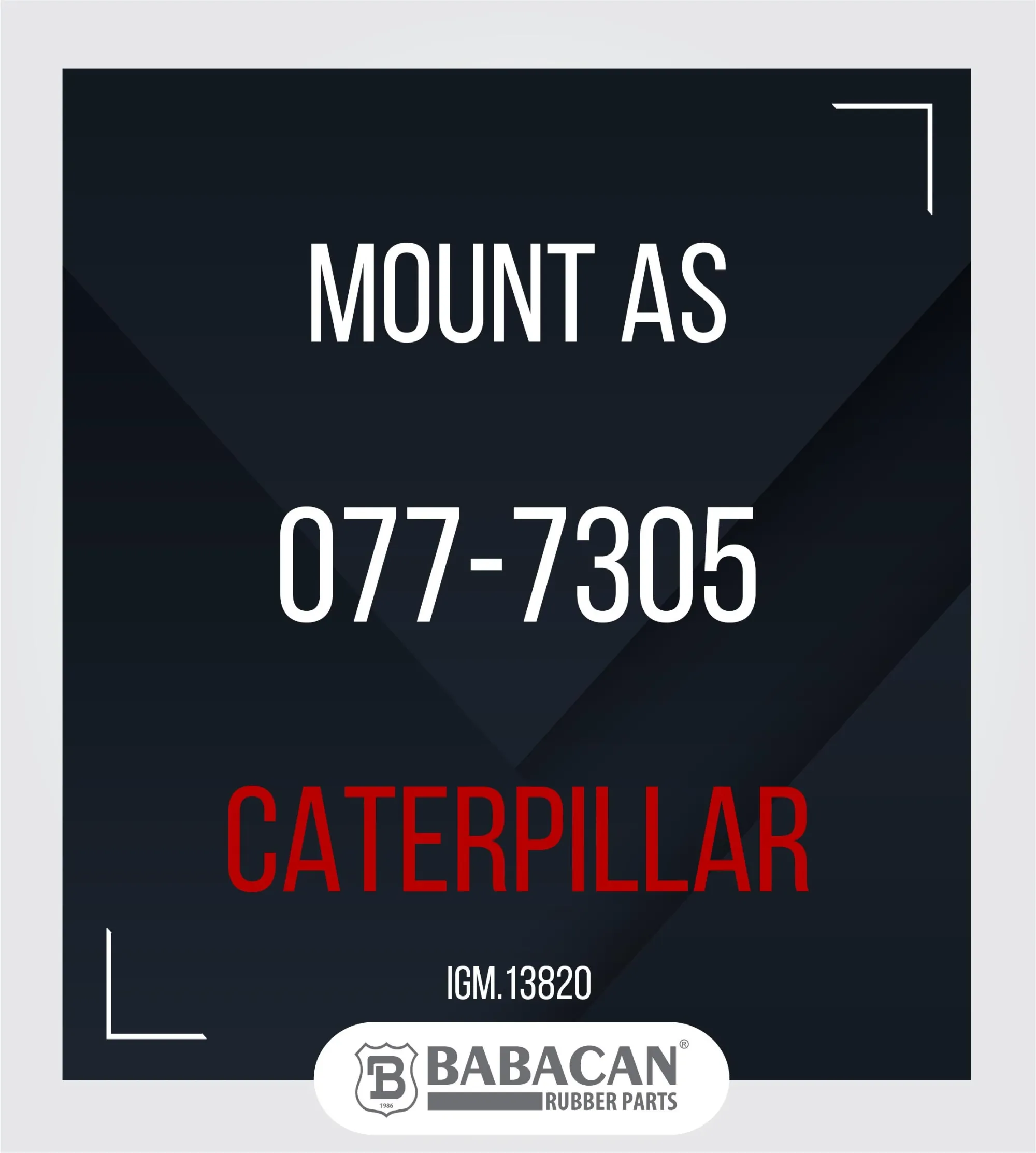 Mount Rubber 077-7305 - 077-7305