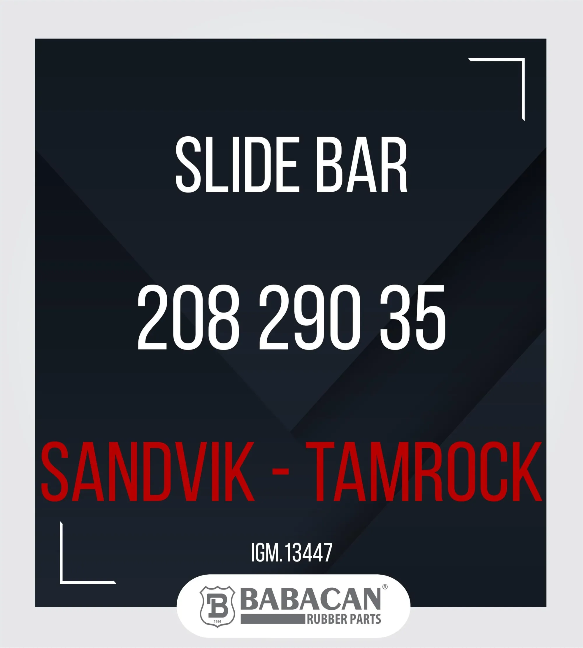 Slide Bar  208 290 35 - 208 290 35