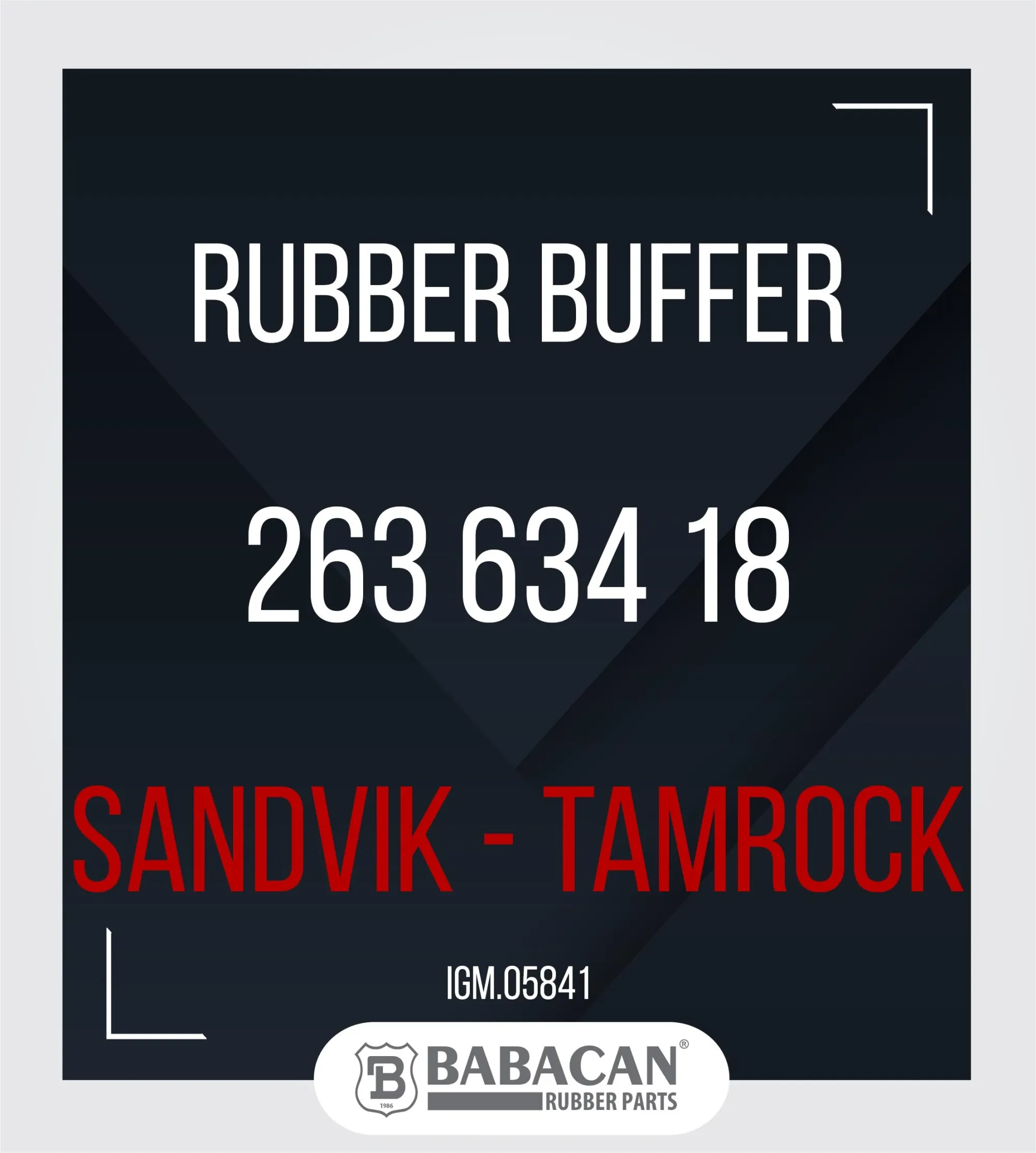 RUBBER BUFFER 263 634 18 - 263 634 18
