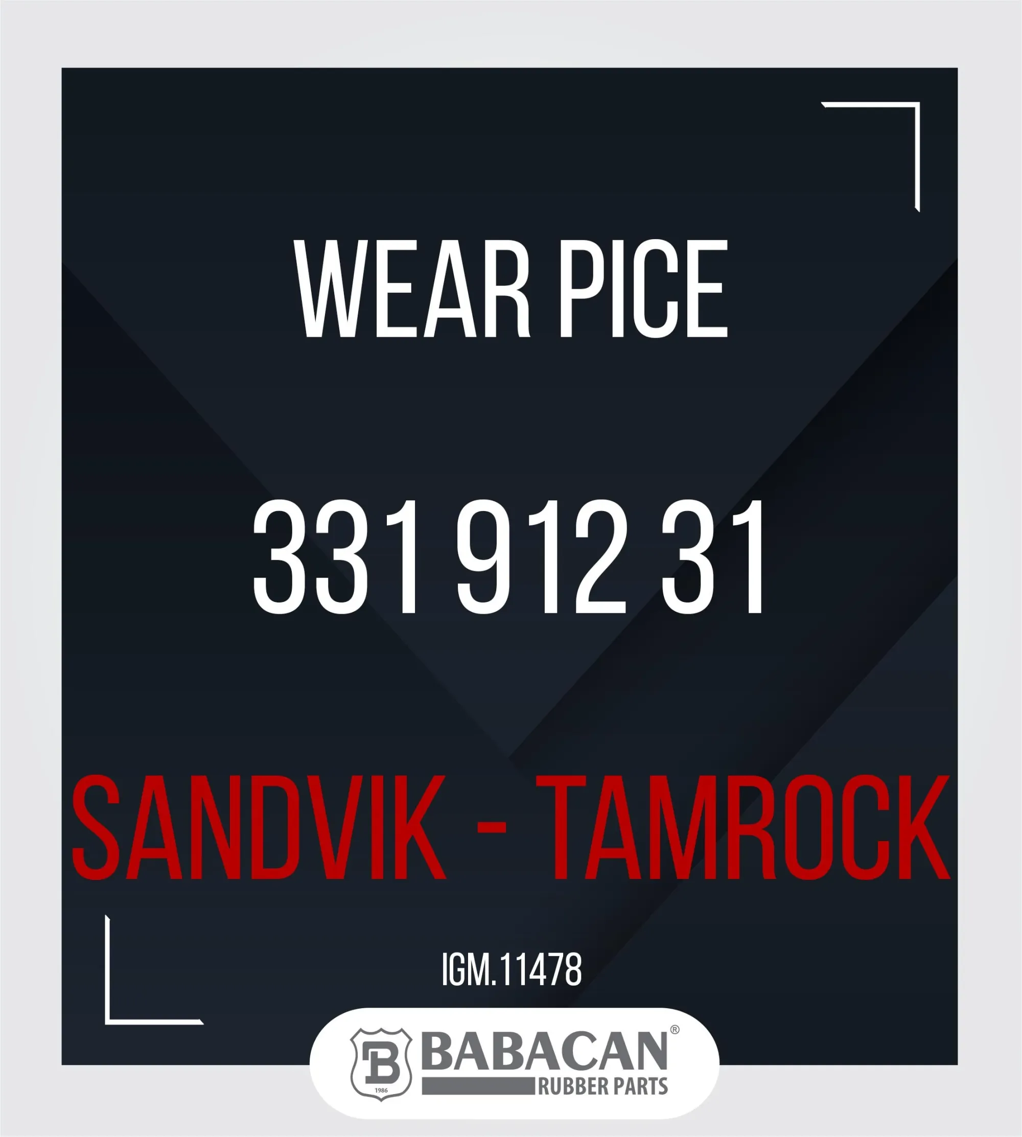 WEAR PIECE 331 912 31 - 331 912 31